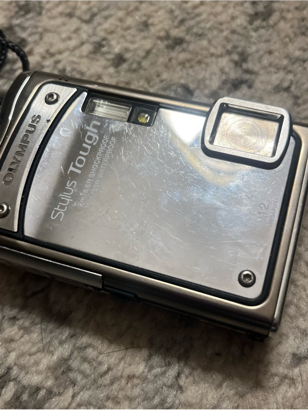 Olympus Stylus Tough Metallic Silver Rugged Compact Camera